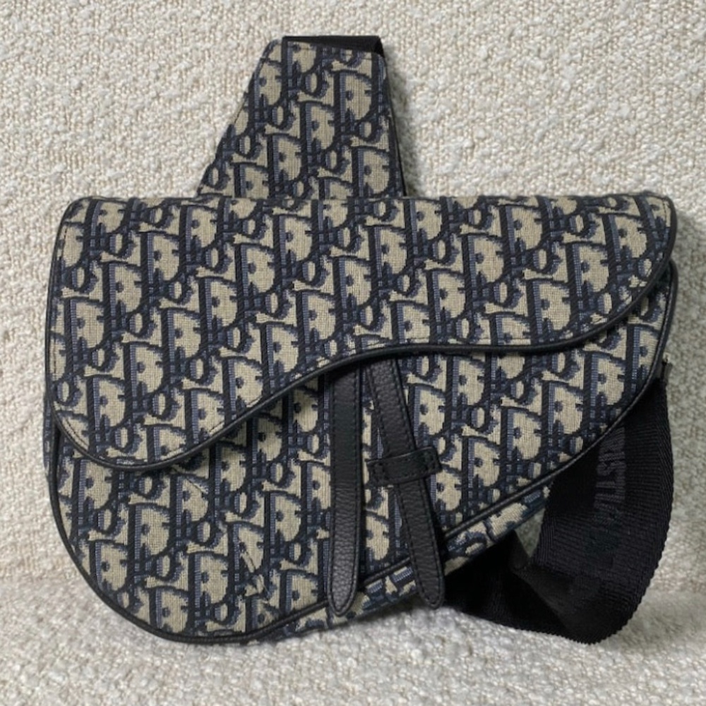 Authenticity Dior Men's Saddle Bag Oblique Jacquard